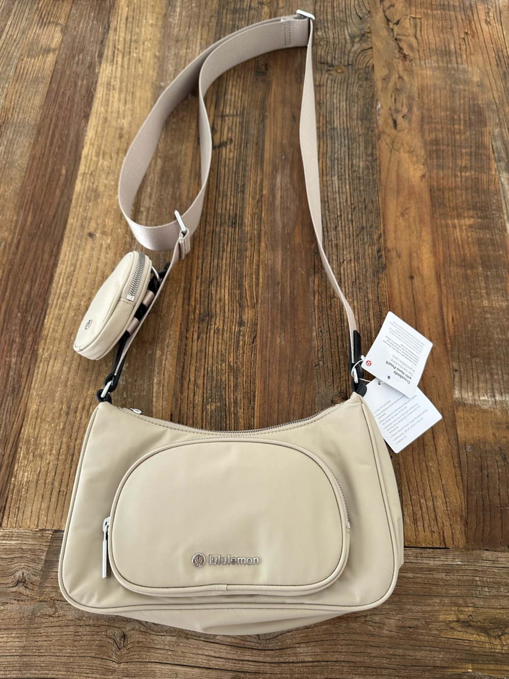 lululemon athletica White Crossbody with Nano Pouch